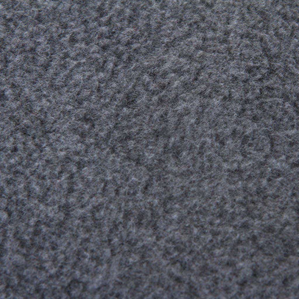 Close-up of the grey fleece texture used on the pet cave bed surface.