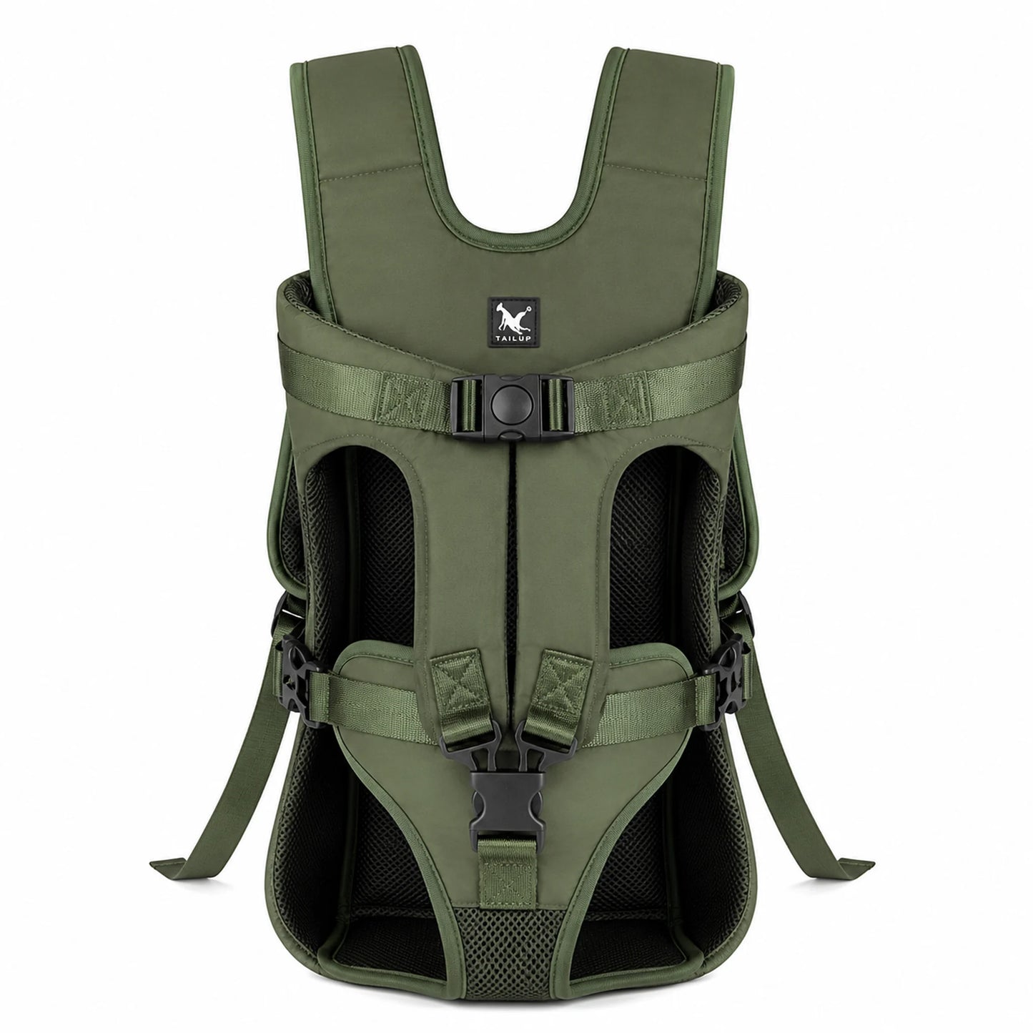 Army Green front-facing pet carrier product image
