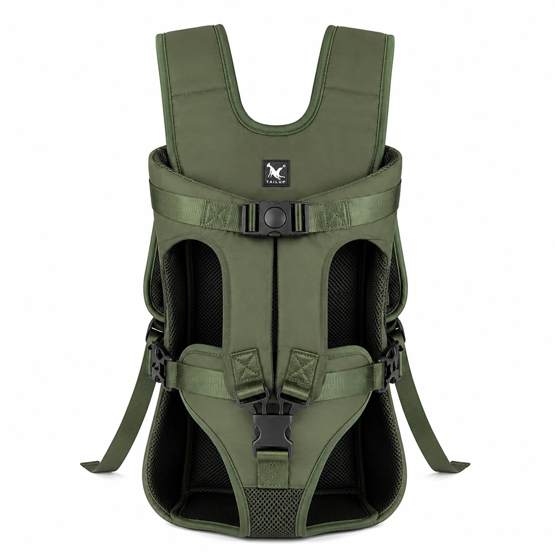 Army Green front-facing pet carrier product image