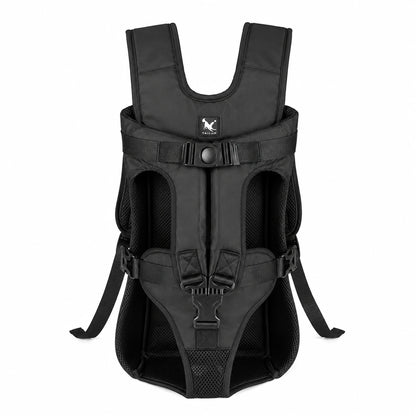 Black front-facing pet carrier product image