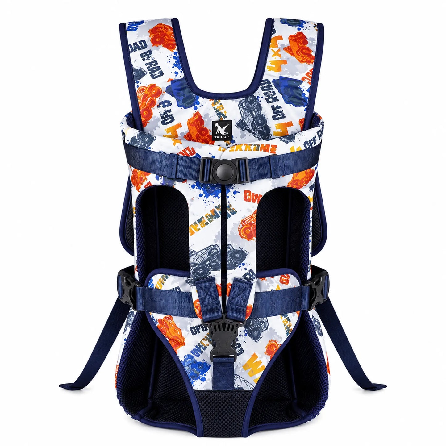 Colored Letters front-facing pet carrier product image