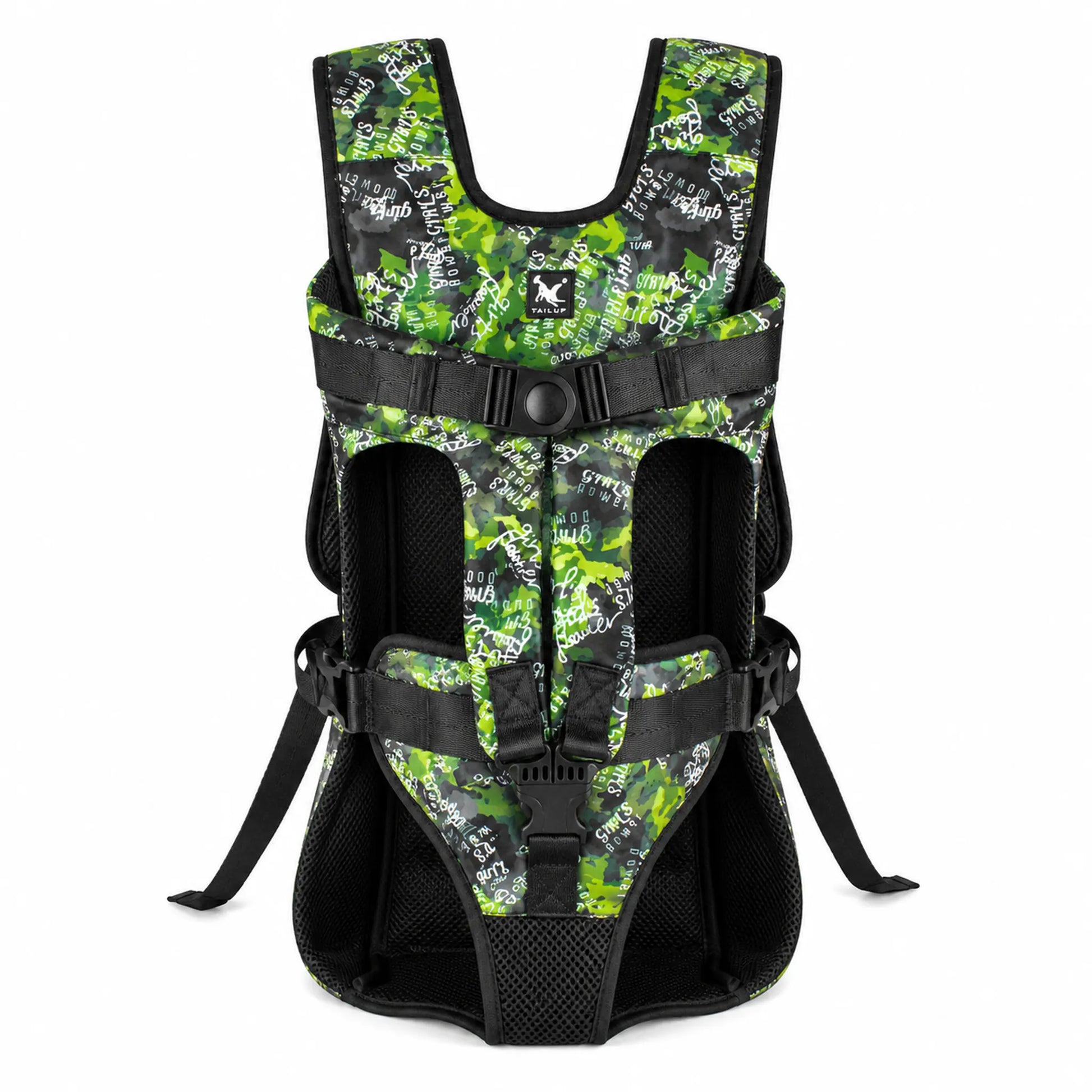 Emerald Jungle front-facing pet carrier product image