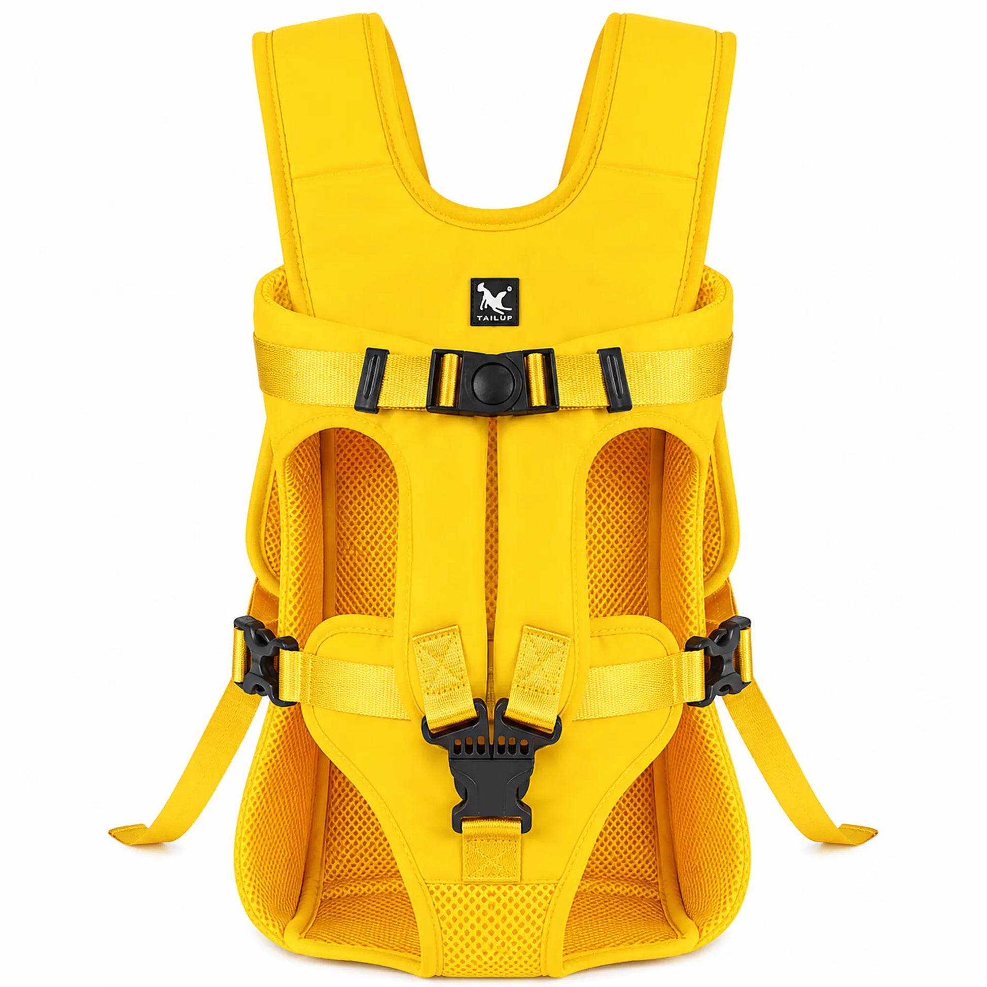 Yellow front-facing pet carrier product image