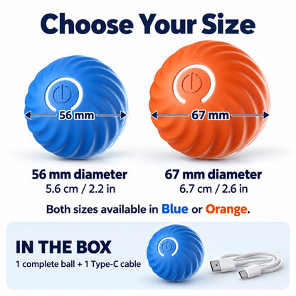 56 mm and 67 mm ball diameter guide with Blue or Orange choices and one ball plus one Type-C cable included