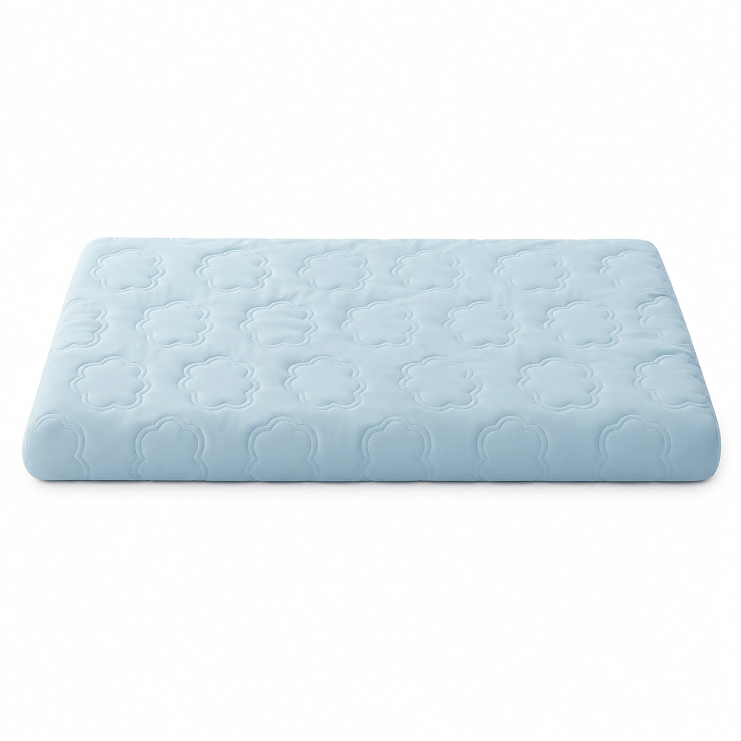 Ice Blue cooling support dog mattress with cloud quilted top