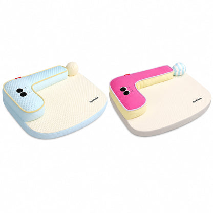Ice blue and pink cooling pet sleep mat color options