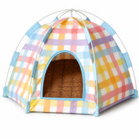 Pastel Plaid Cooling Mat