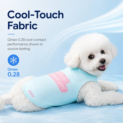 Cool-touch fabric feature graphic showing Qmax 0.28