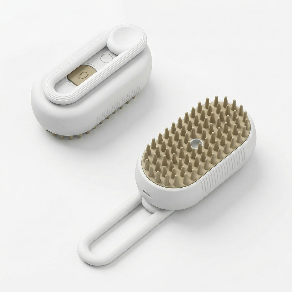 Rechargeable Pet Mist Brush & Anti-Static Deshedding Comb