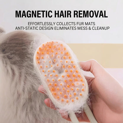 Rechargeable Pet Mist Brush & Anti-Static Deshedding Comb
