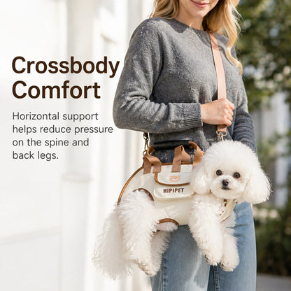 Crossbody comfort — horizontal support reduces pressure on spine and legs