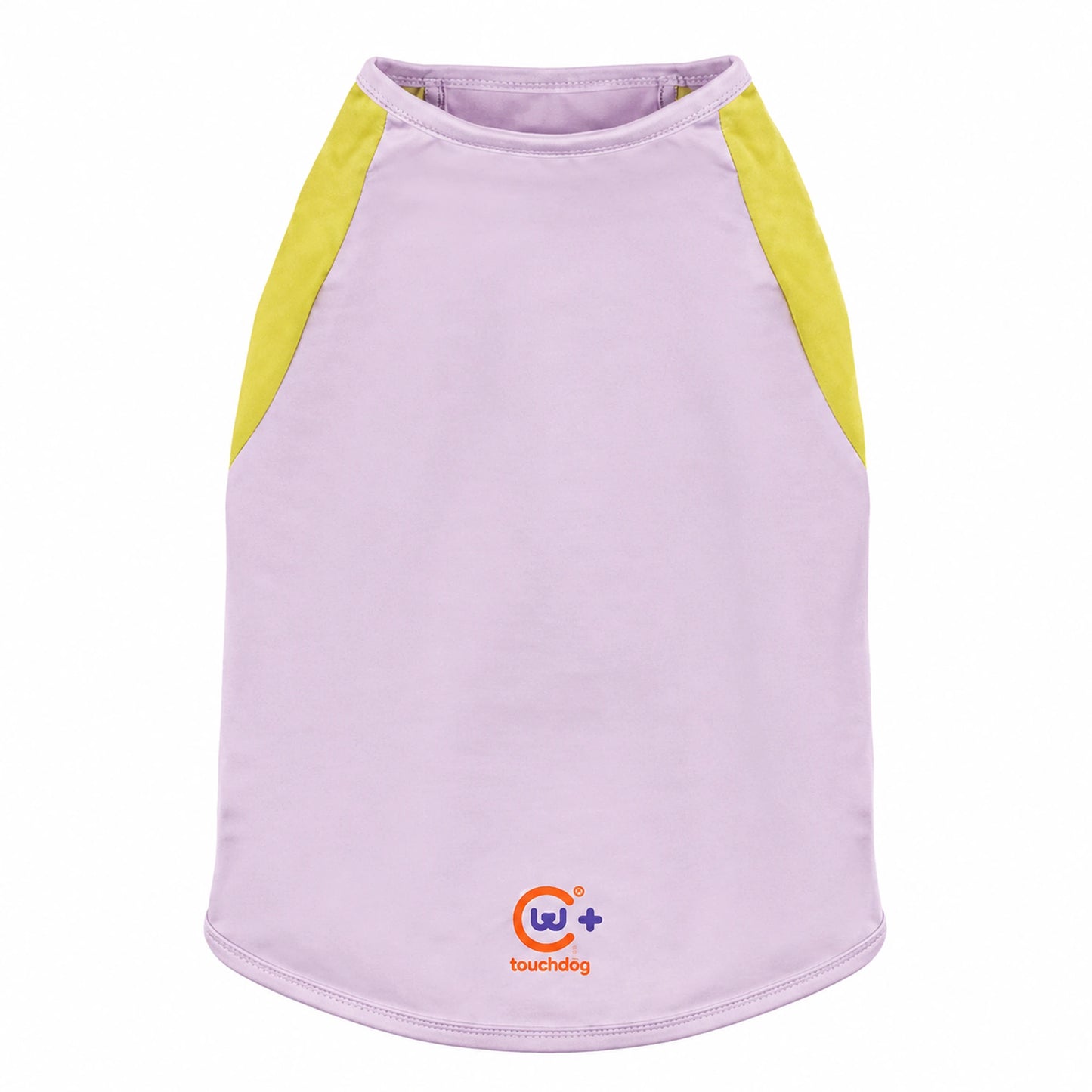 Lavender yellow cooling pet shirt product view