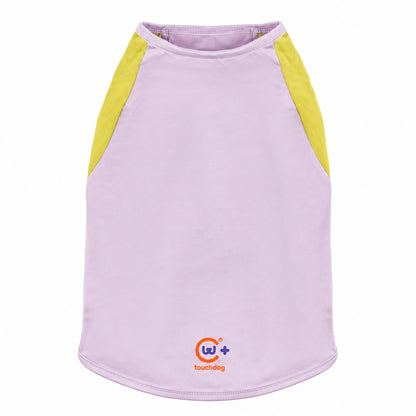 Lavender yellow cooling pet shirt product view